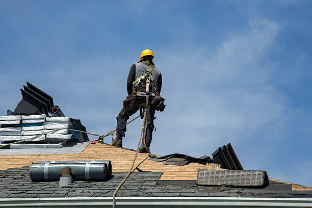 Professional Roofing technician working in Drakesville, IA